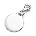 3/4" Personalized Stainless Steel Round Charm